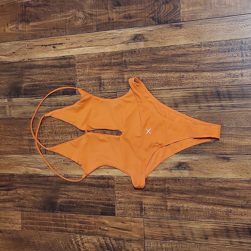 Boutine LA Burnt Orange Radar One-Piece Swimsuit Sz S - Picture 5 of 6